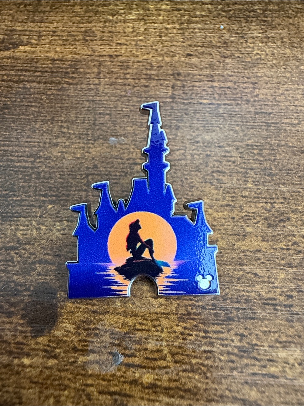 WDW hidden Mickey wave A 2026 mystery pack pin: the Little mermaid castle pin
